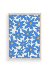 Çiçekler Ahşap Çerçeveli Tablo 50 x 70