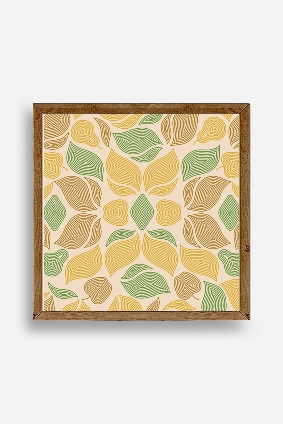 Desen Ahşap Çerçeveli Tablo 50 x 50