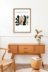 Soyut Ahşap Çerçeveli Tablo 30 x 42