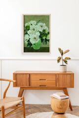 Çiçekler Ahşap Çerçeveli Tablo 17 x 23