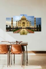 Taç Mahal 5 Parçalı Mdf Tablo 60 x 100