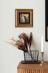 Kadın Çerçeveli Taş Tablo 20 cm