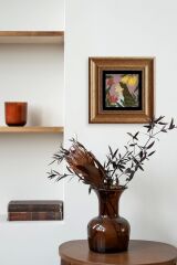 Kadın Çerçeveli Taş Tablo 20 cm