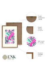 Soyut Ahşap Çerçeveli Tablo 23 x 30