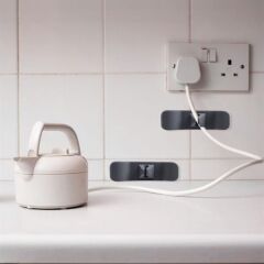 Buffer 6'lı Pratik Kablo Toparlayıcı Yapışkanlı Klips Mutfak Air Fryer Kettle Kahve Tost Makinası