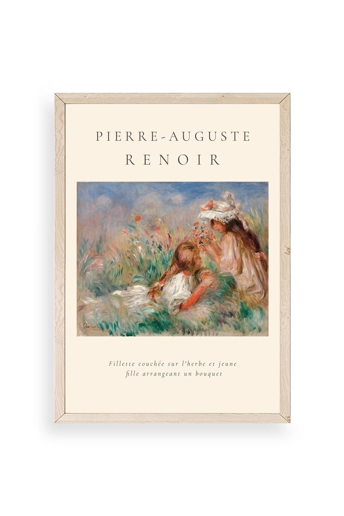Pierre-Aguste Renoir Ahşap Çerçeveli Tablo 30 x 42