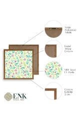 Çiçek Ahşap Çerçeveli Tablo 42 x 42