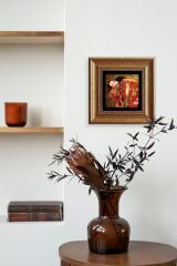 Gustav Klimpt Çerçeveli Taş Tablo 20 cm