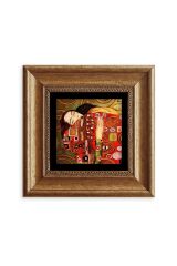 Gustav Klimpt Çerçeveli Taş Tablo 20 cm