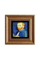 Van Gogh Çerçeveli Taş Tablo 20 cm
