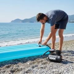 BUFFER® 300 PSI Güçlü Taşınabilir Hava Kompresörü–Araba, Motosiklet, Bisiklet ve Top Şişirme İçin Çakmaklıklı Lastik Şişirme Pompası