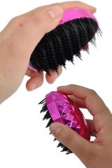 BUFFER® Neon Pembe Düzleştirici Tarak Geniş AralıklıHer Saç Tipine Uygun Fırçalı Saç Düzleştirici