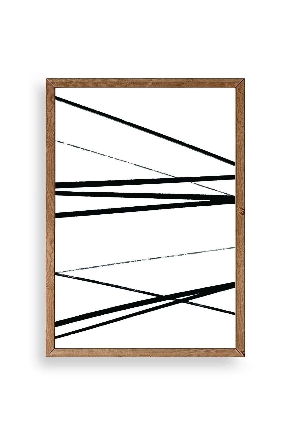 Modern Ahşap Çerçeveli Tablo 50 x 70