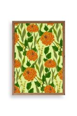 Çiçekler Ahşap Çerçeveli Tablo 50 x 70