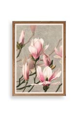 Magnolia Flowers Ahşap Çerçeveli Tablo 30 x 42