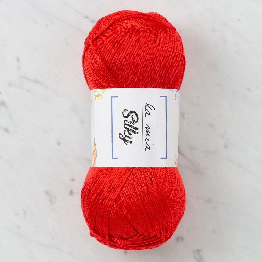 La Mia Silky Kırmızı El Örgü İpi - L004 - 33676