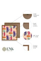 Modern Ahşap Çerçeveli Tablo 23 x 23