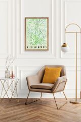 Çiçekler Ahşap Çerçeveli Tablo 50 x 70