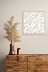 Çiçek Ahşap Çerçeveli Tablo 42 x 42