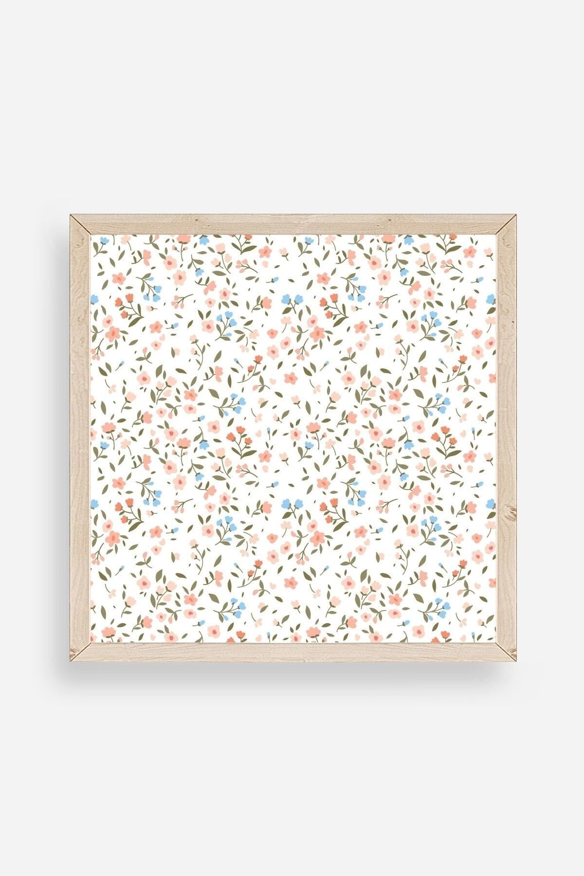 Çiçek Ahşap Çerçeveli Tablo 42 x 42