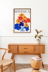 Çiçekler Ahşap Çerçeveli Tablo 50 x 70