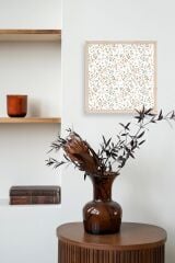 Çiçek Ahşap Çerçeveli Tablo 42 x 42