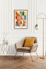 Paul Klee Ahşap Çerçeveli Tablo 50 x 70