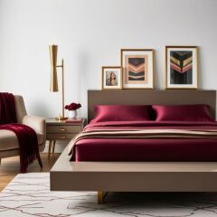 Antibakteriyel Terletmeyen İpek Saten Yastık Kılıfı 2'li 50x70 Bordo