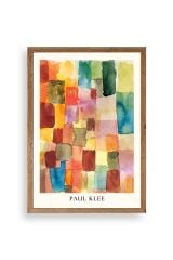Paul Klee Ahşap Çerçeveli Tablo 17 x 23