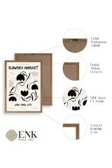 Çiçek Ahşap Çerçeveli Tablo 30 x 42