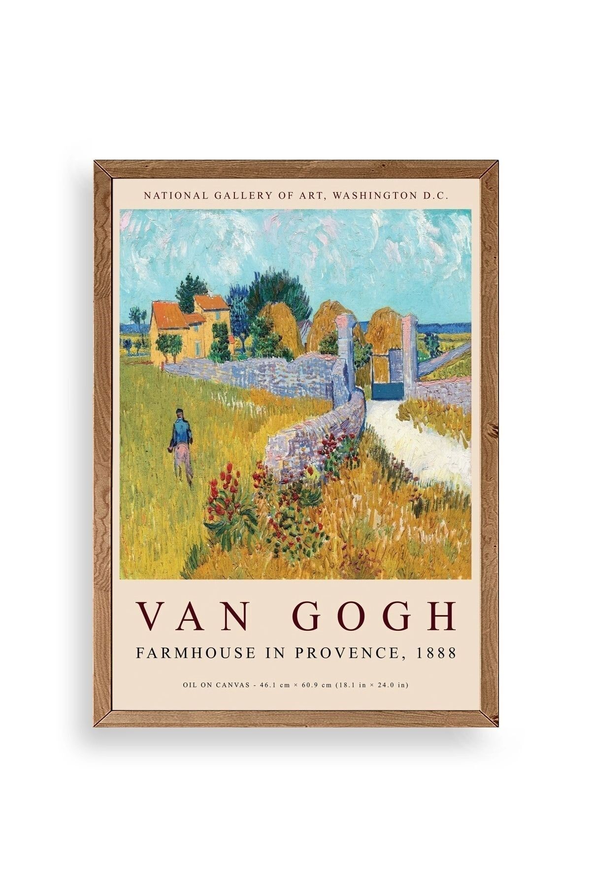 Van Gogh Ahşap Çerçeveli Tablo 17 x 23