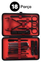 BUFFER® 18 Parça Çanta Tipi Manikür Pedikür Tırnak Bakım Seti