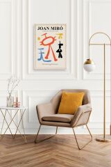 Joan Miro Ahşap Çerçeveli Tablo 50 x 70