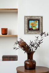 Van Gogh Çerçeveli Taş Tablo 20 cm