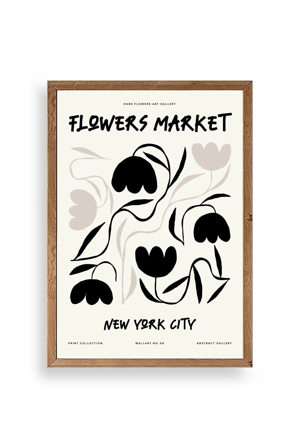 Çiçek Ahşap Çerçeveli Tablo 23 x 30