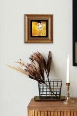 Gustav Klimpt Çerçeveli Taş Tablo 20 cm