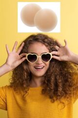 BUFFER® Silikon Göğüs Ucu Kapatıcı Gizleyici Bant Aparat  Nipple Pad
