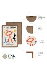 Joan Miro Ahşap Çerçeveli Tablo 23 x 30