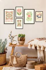 Flower Market 5'li Tablo 30 x 40