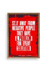 Motto Ahşap Çerçeveli Tablo 17 x 23