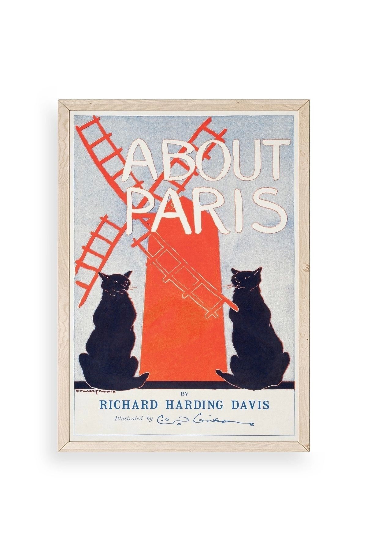 Richard Harding Davis Ahşap Çerçeveli Tablo 23 x 30