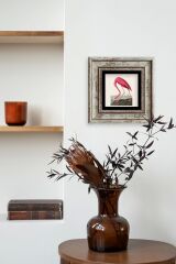 Flamingo Çerçeveli Taş Tablo 20 cm