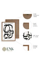 Modern Üçlü Ahşap Çerçeveli Tablo 50 x 70