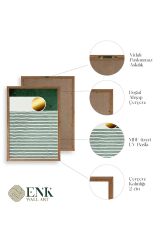 Soyut Ahşap Çerçeveli Tablo 50 x 70