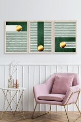 Soyut Ahşap Çerçeveli Tablo 23 x 30