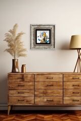 Van Gogh Çerçeveli Taş Tablo 20 cm