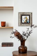 Van Gogh Çerçeveli Taş Tablo 20 cm