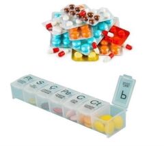 BUFFER® Haftalık Günlük İlaç Saklama Kutusu 7 Günlük İlaç  Saklama Kabı