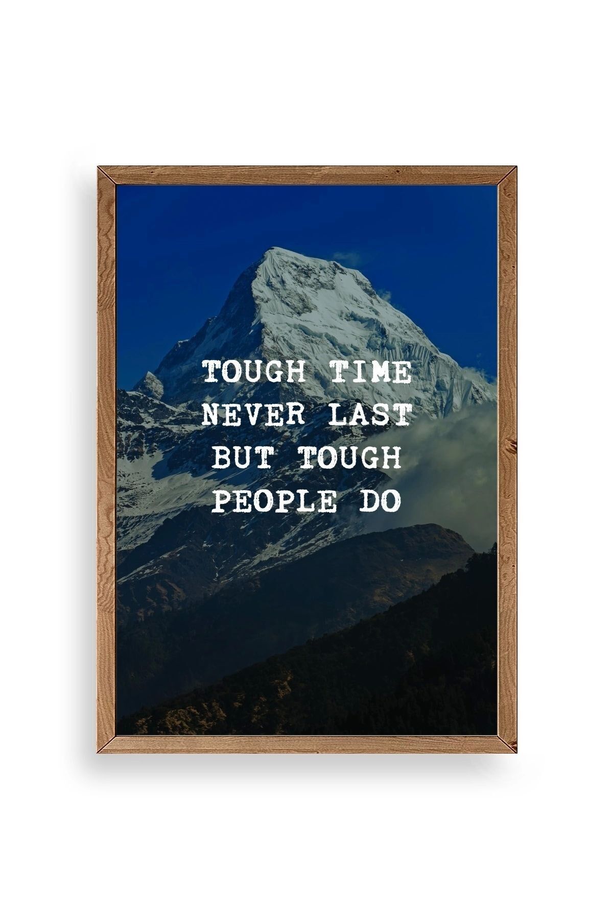 Motto Ahşap Çerçeveli Tablo 17 x 23