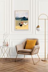 Edward Penfield Ahşap Çerçeveli Tablo 50 x 70